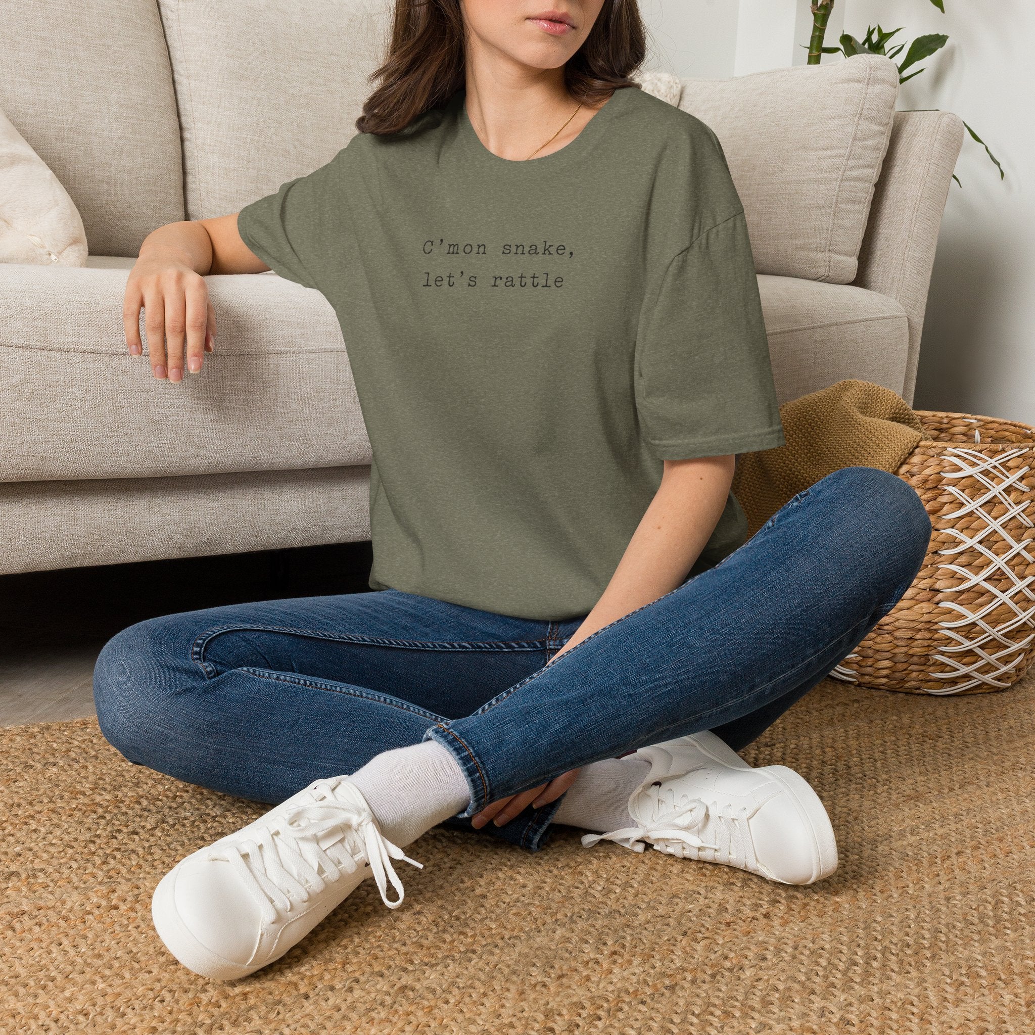 C'mon Snake, Let's Rattle Typewriter T-Shirt