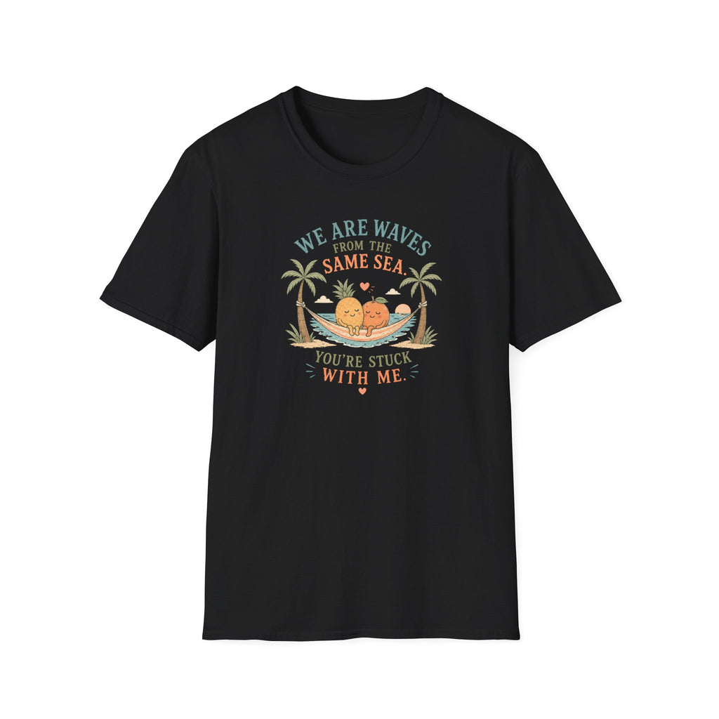 We are Waves from the Same Sea  Beach Hammock T-Shirt