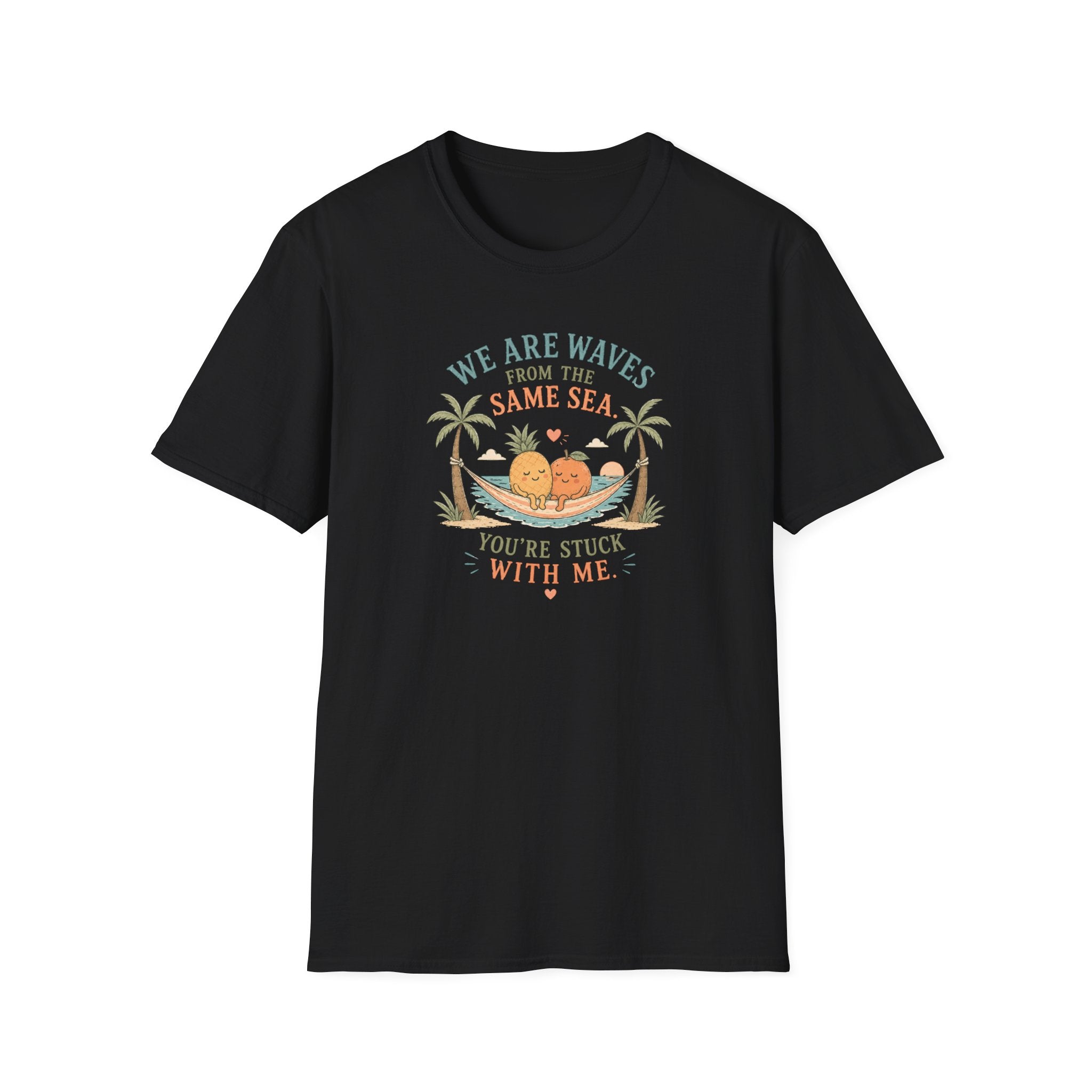 We are Waves from the Same Sea  Beach Hammock T-Shirt