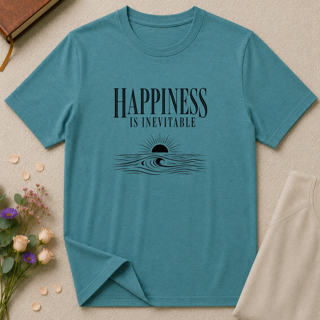 Happiness is Inevitable Ocean T-Shirt