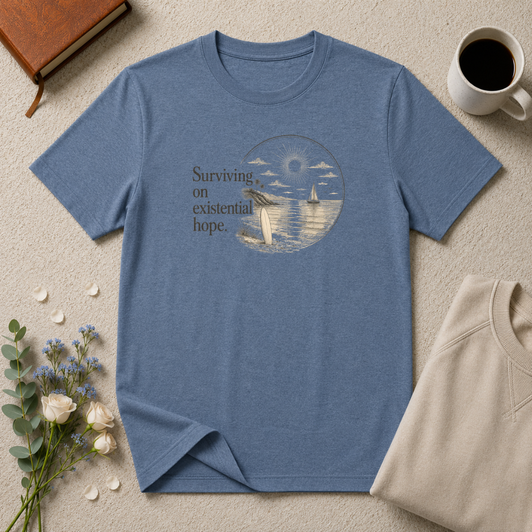 Surviving on Existential Hope Retro Surf T-Shirt