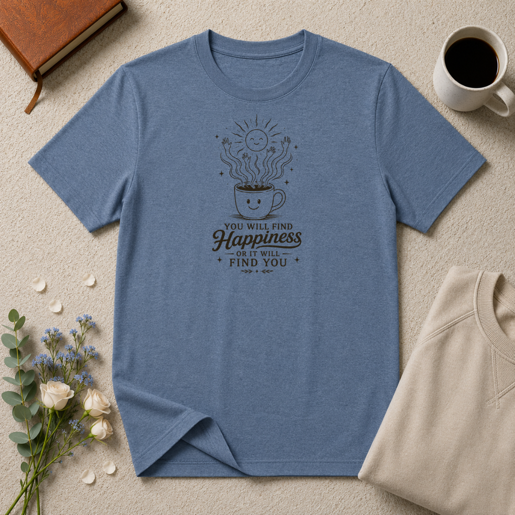You will find happiness or it will find you ominous coffee T-Shirt