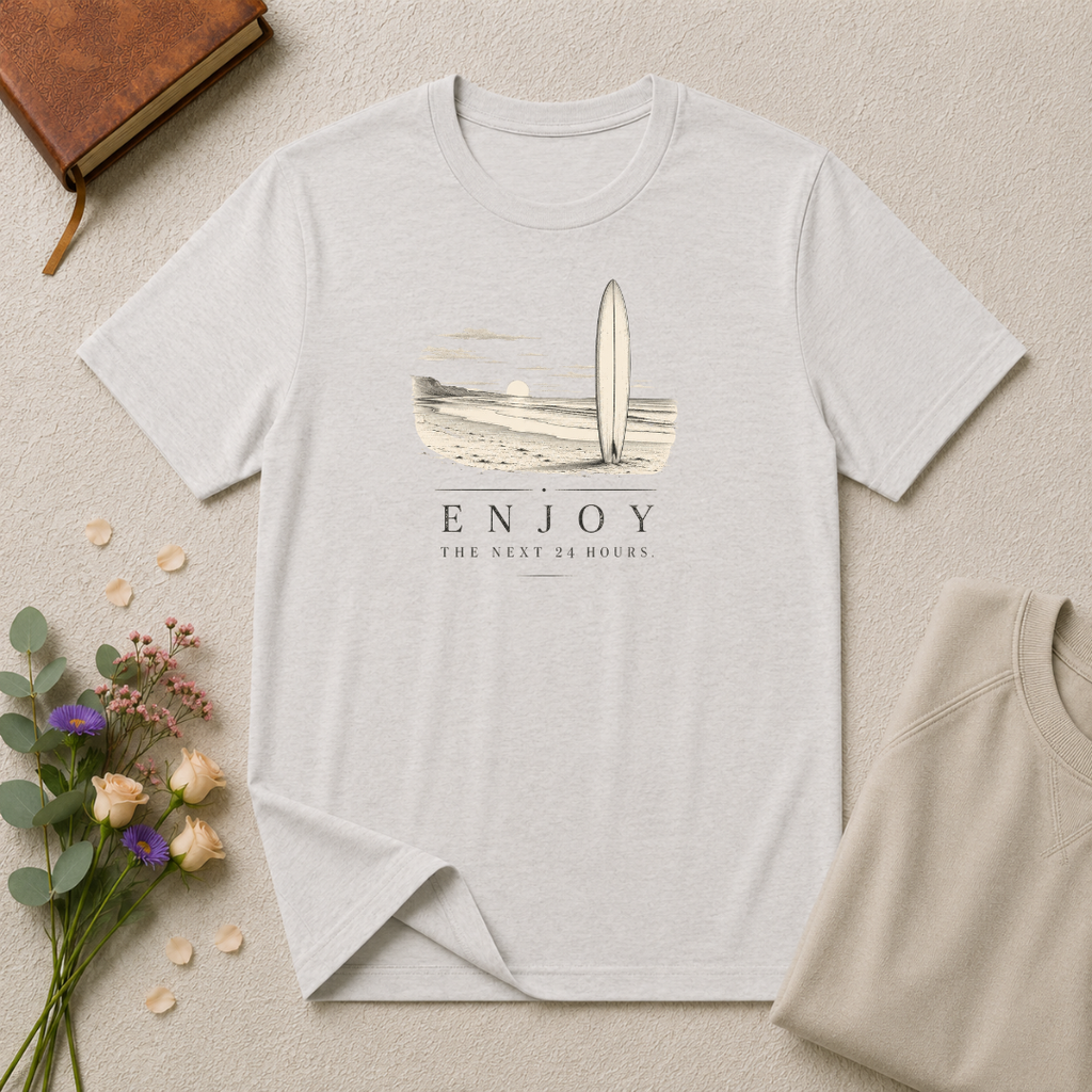 Enjoy the Next 24 Hours Retro Surf T-Shirt