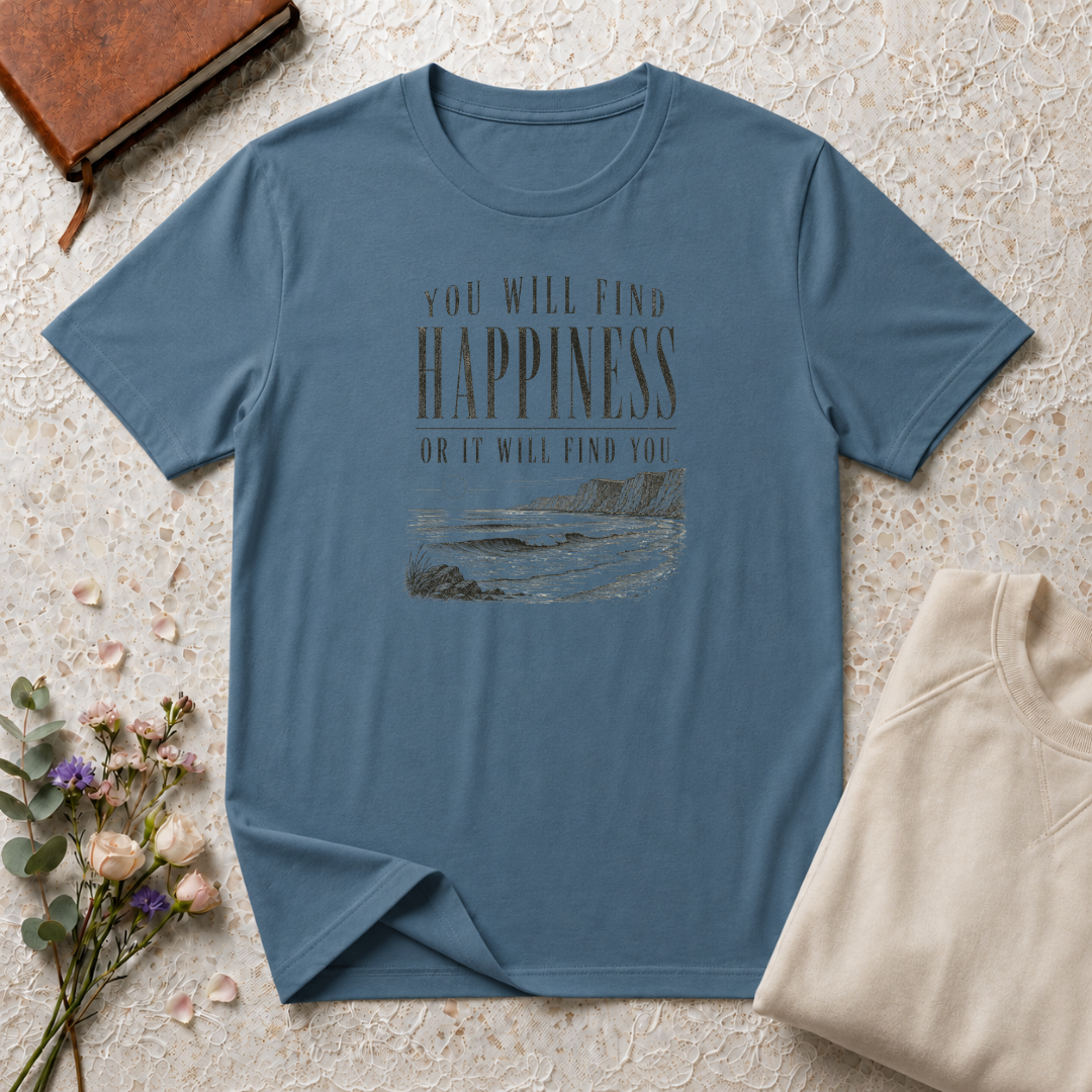 You will find happiness retro surf T-Shirt