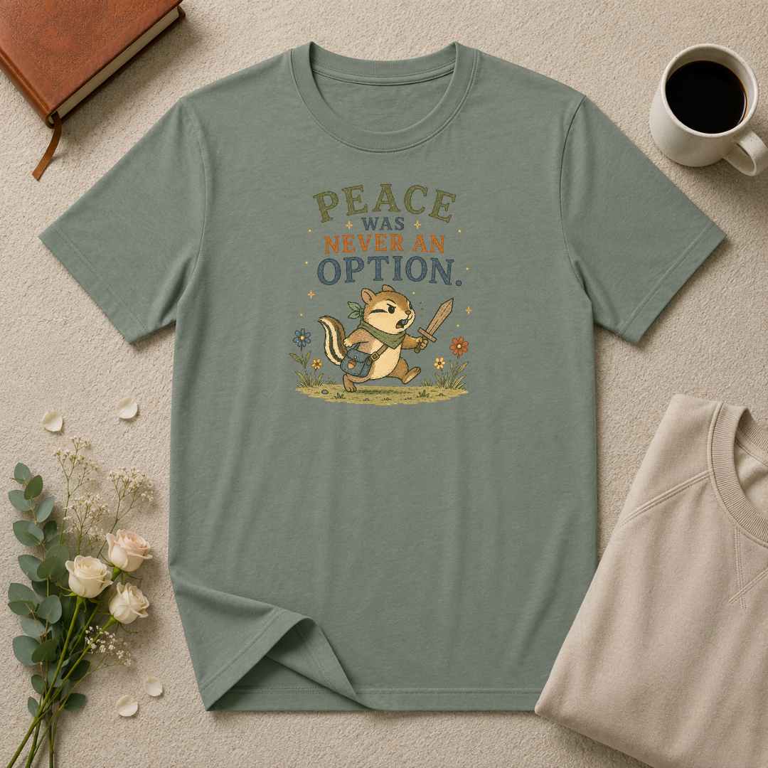 Peace was Never an Option Anime Inspired T-Shirt