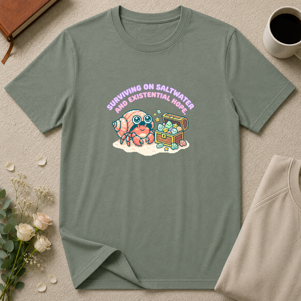 Surviving on Saltwater and Hope Crab T-Shirt