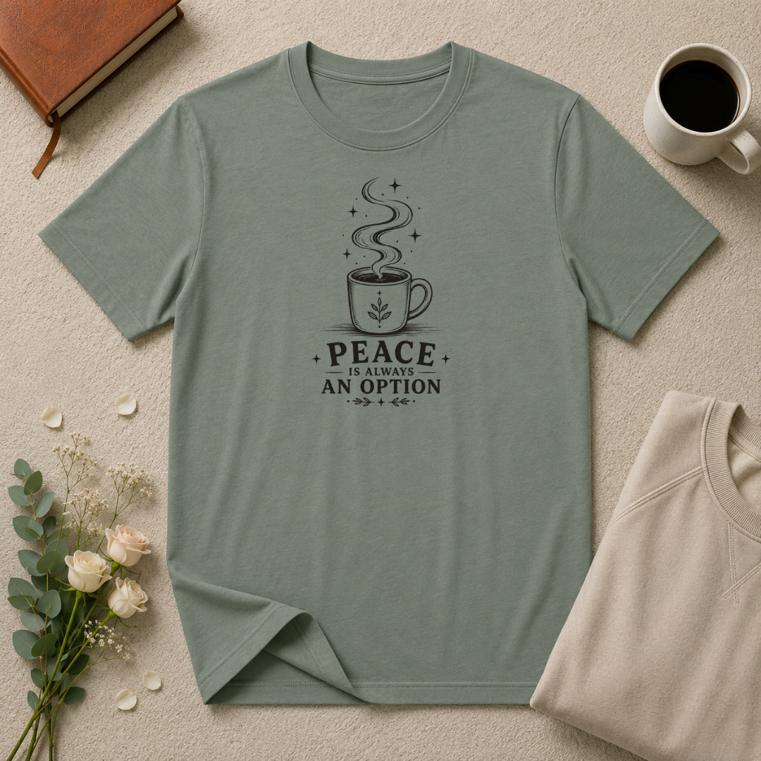 Peace is always an option coffee design 1 T-Shirt