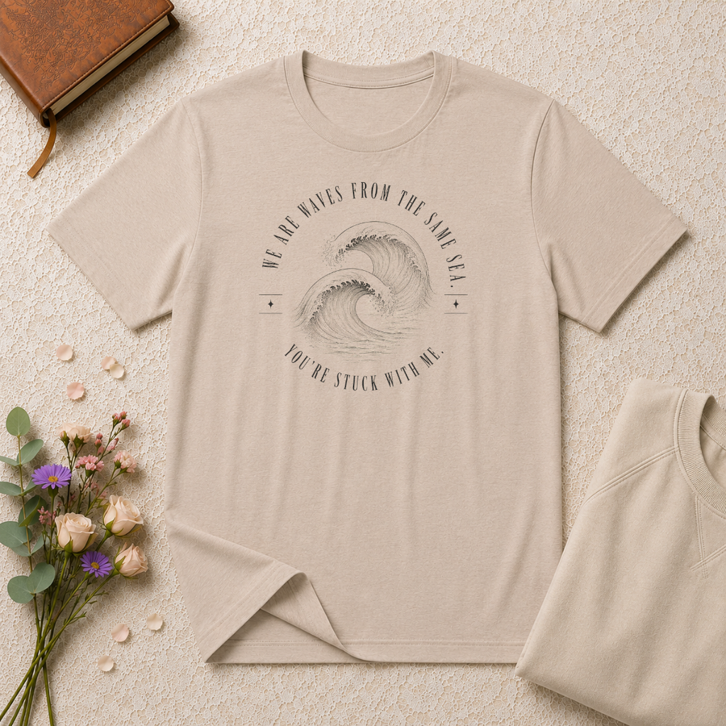 We are waves from the same sea retro surf T-Shirt