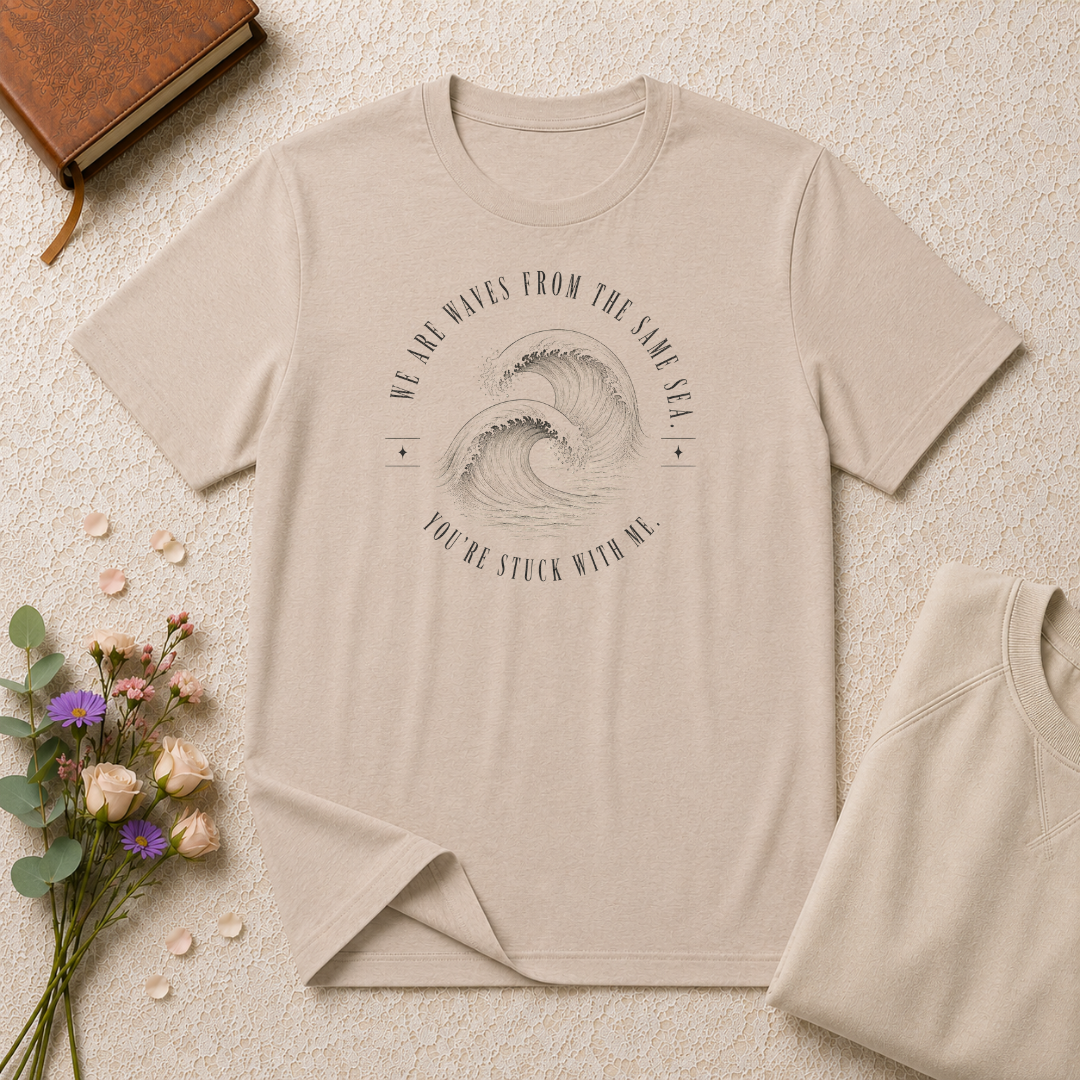 We are waves from the same sea retro surf T-Shirt