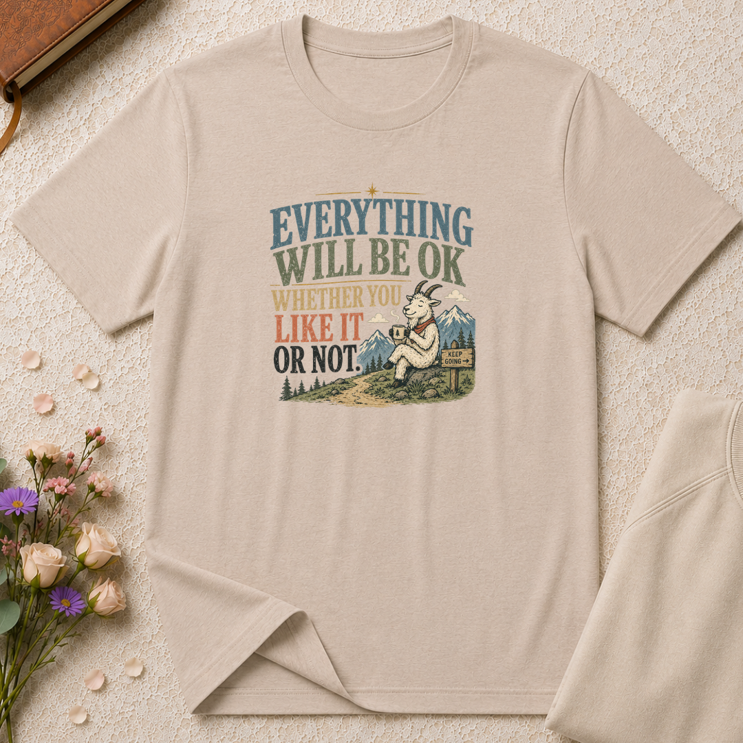 Everything Will be Ok Mountain Goat T-Shirt
