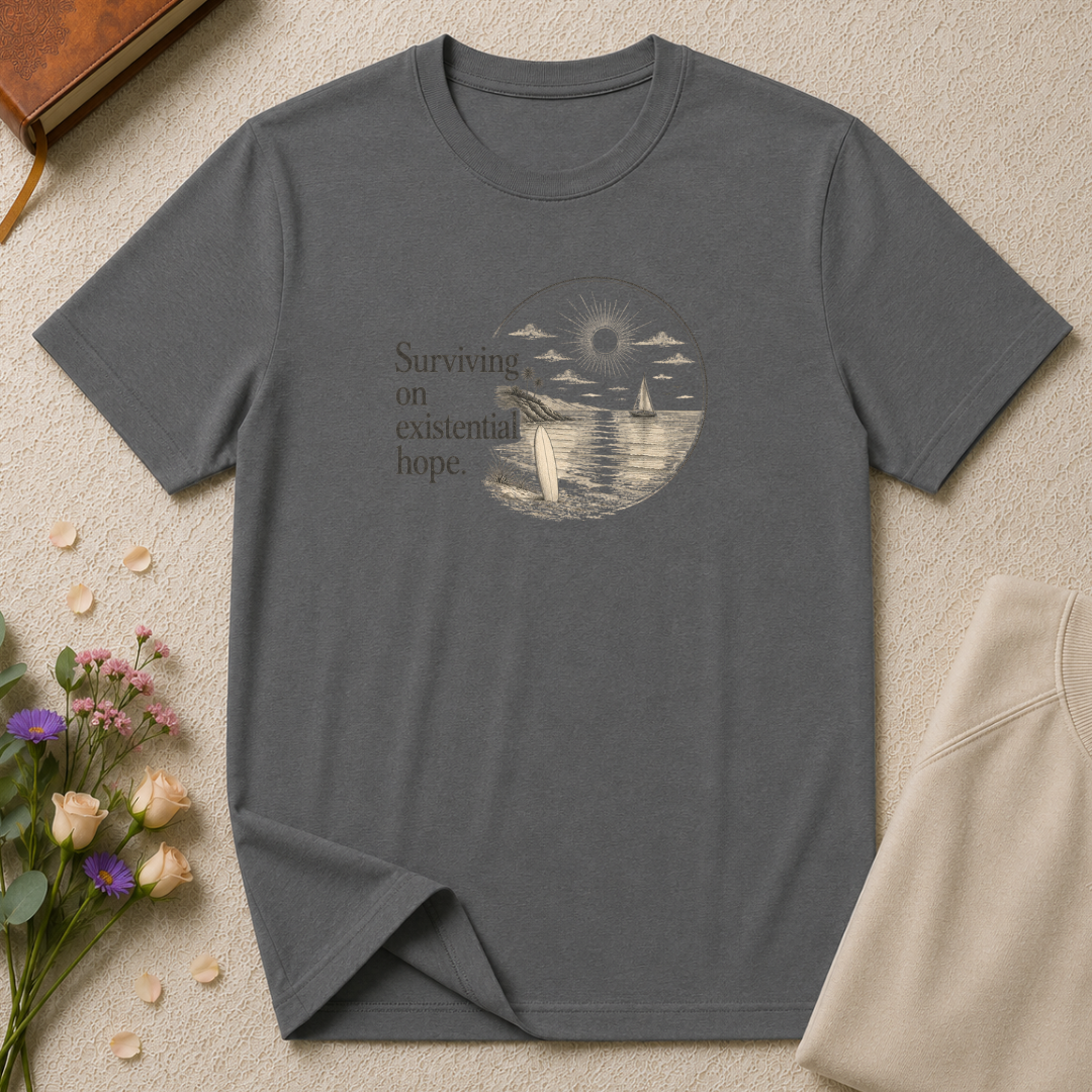 Surviving on Existential Hope Retro Surf T-Shirt