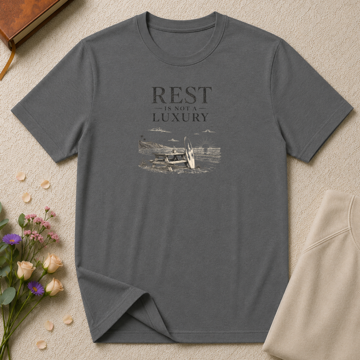 Rest is not a luxury retro surf T-Shirt