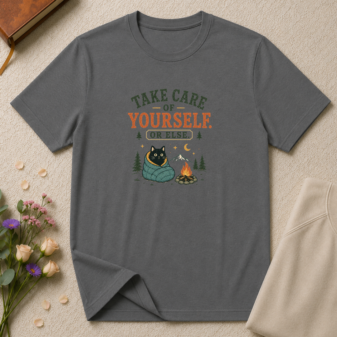Take care of yourself camping cat T-Shirt