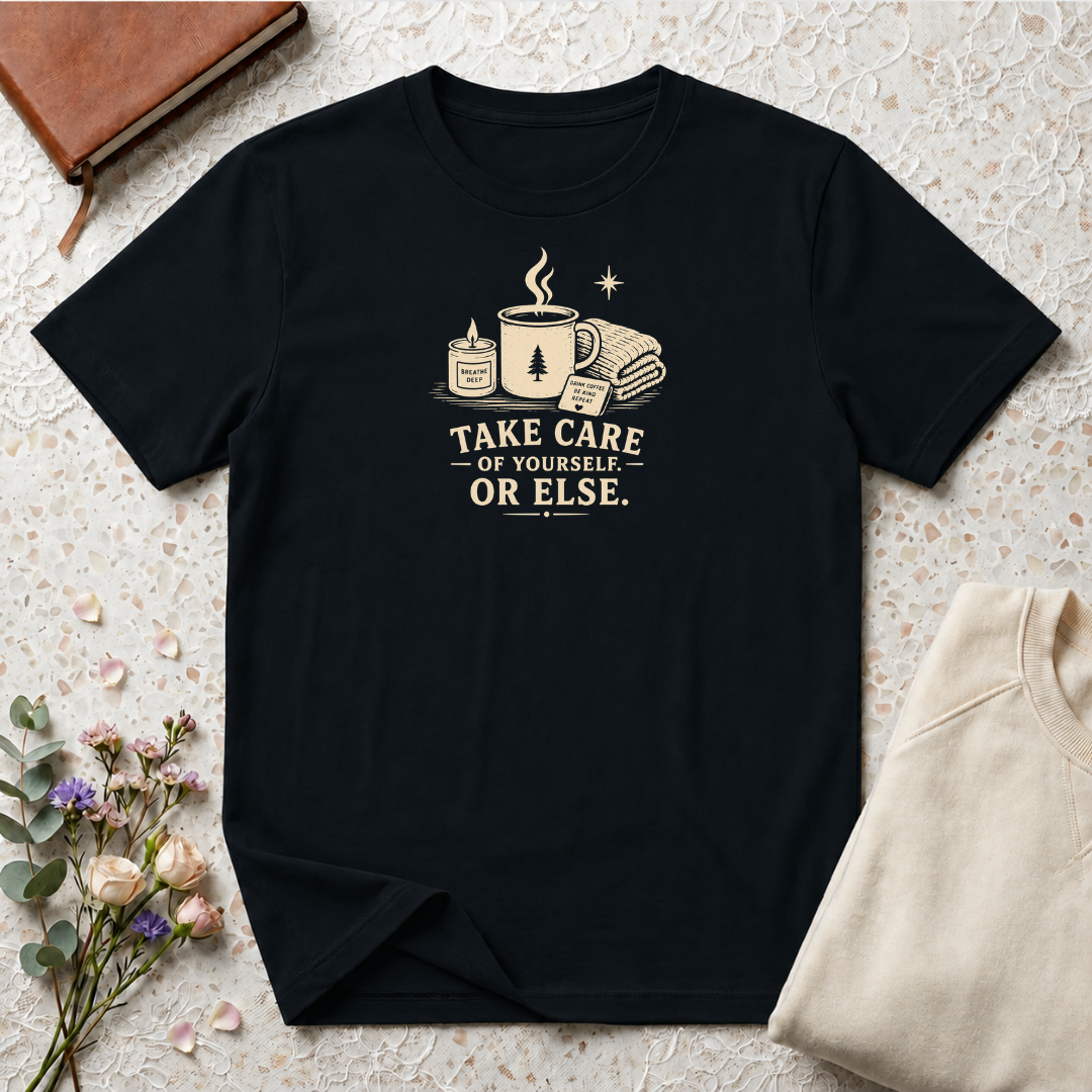 Take care of yourself or else retro coffee T-Shirt