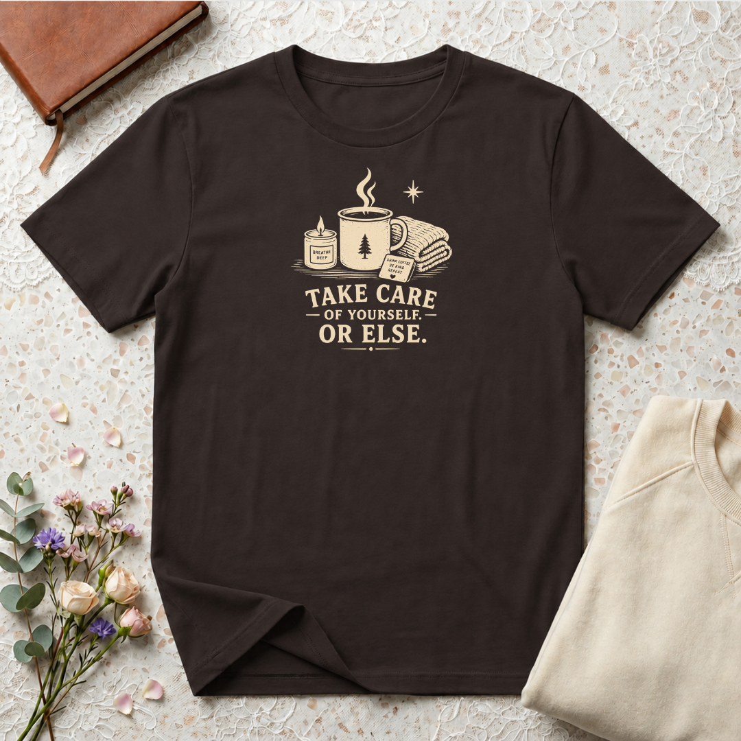 Take care of yourself or else retro coffee T-Shirt