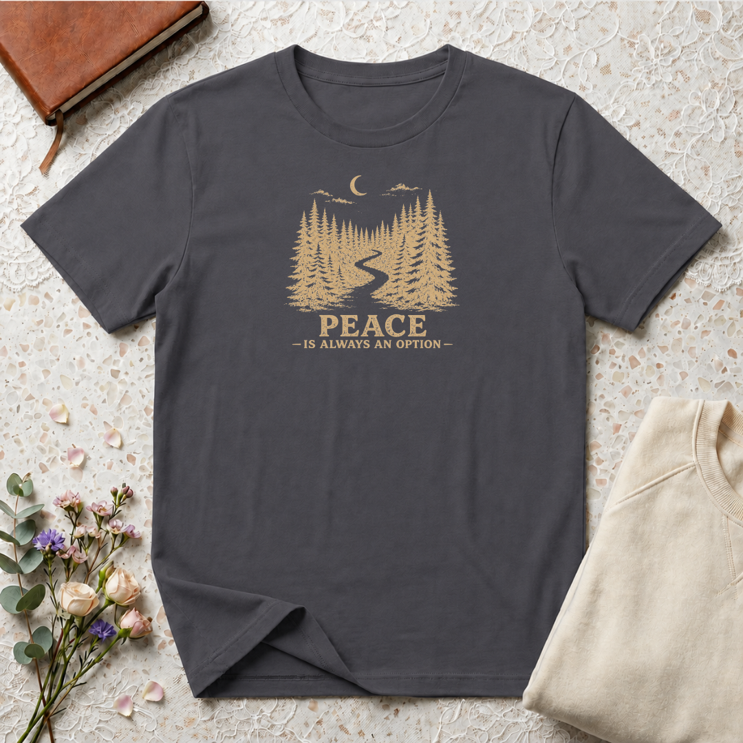 Peace is Always an Option Retro Outdoors T-Shirt