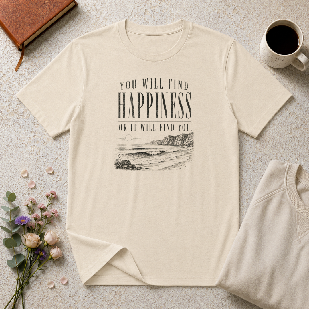 You will find happiness retro surf T-Shirt