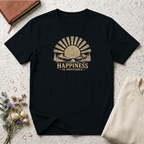 Happiness is Inevitable Retro Outdoors T-Shirt