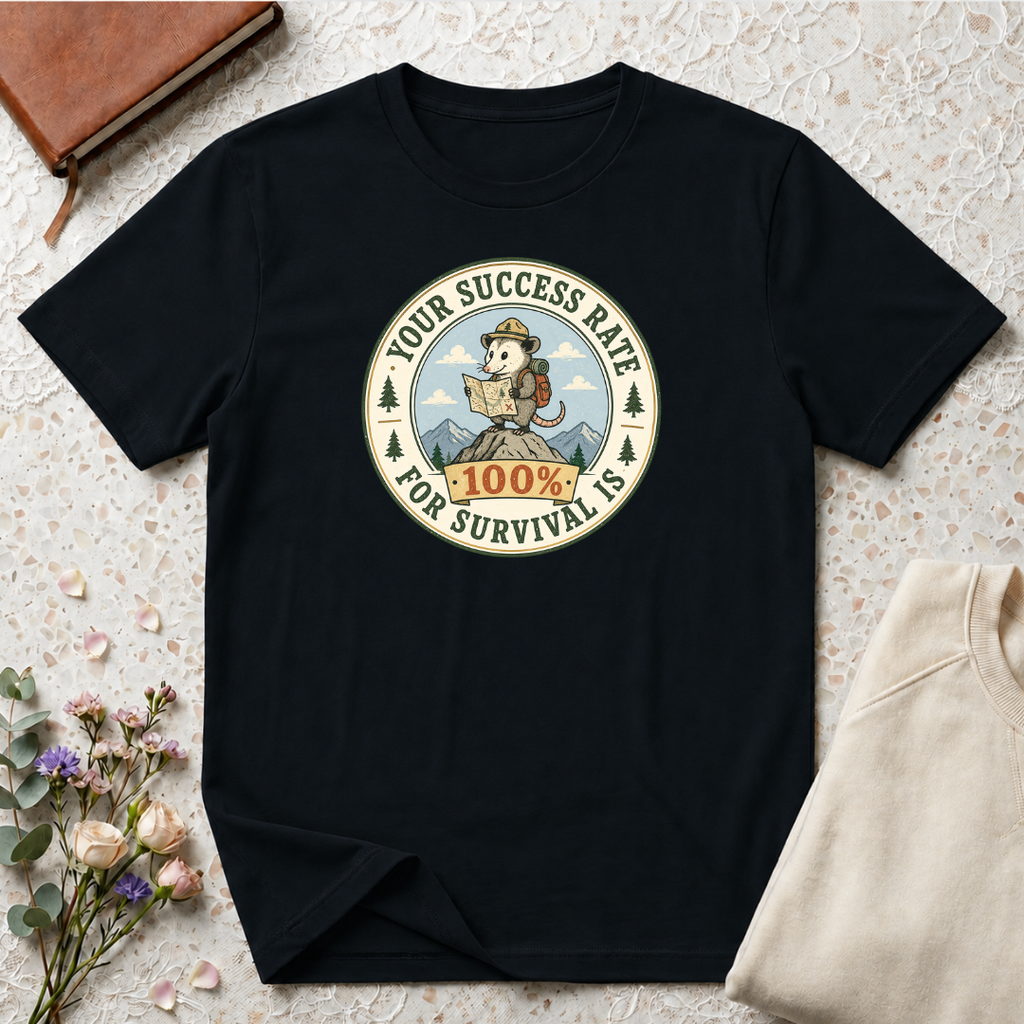 Your survival rate is 100% hiking T-Shirt