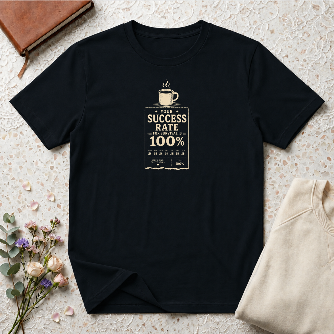 Your success rate is 100% retro coffee T-Shirt