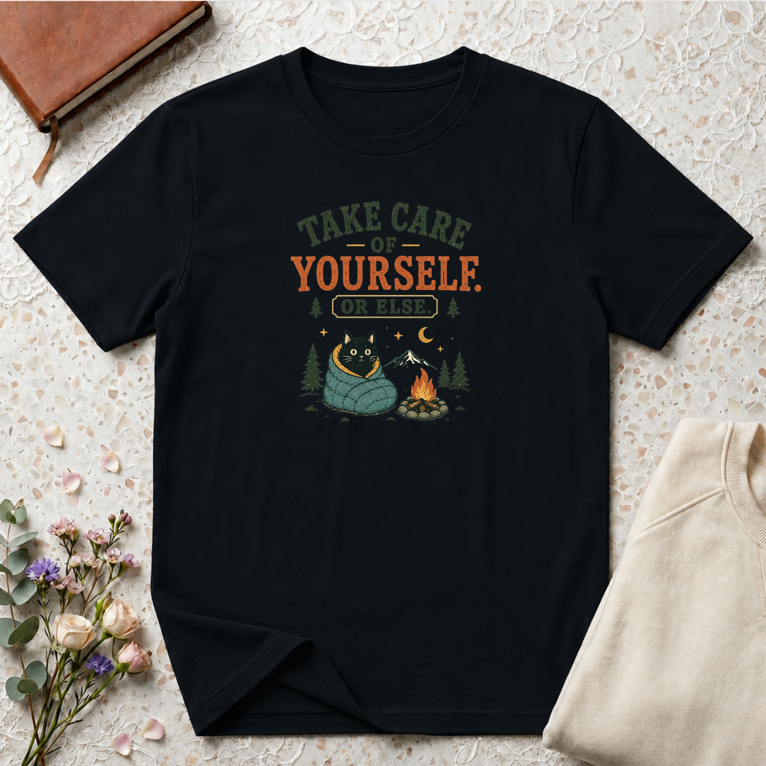 Take care of yourself camping cat T-Shirt