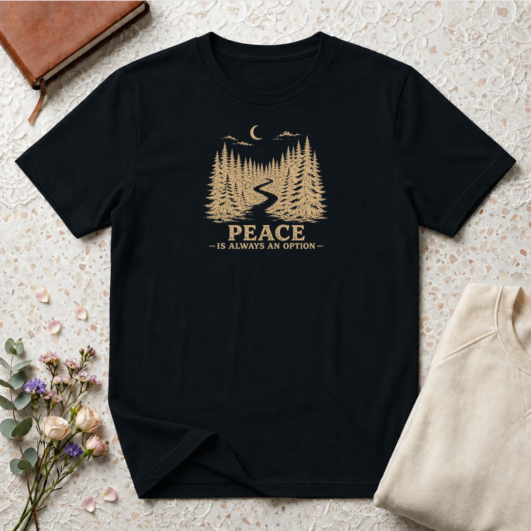 Peace is Always an Option Retro Outdoors T-Shirt