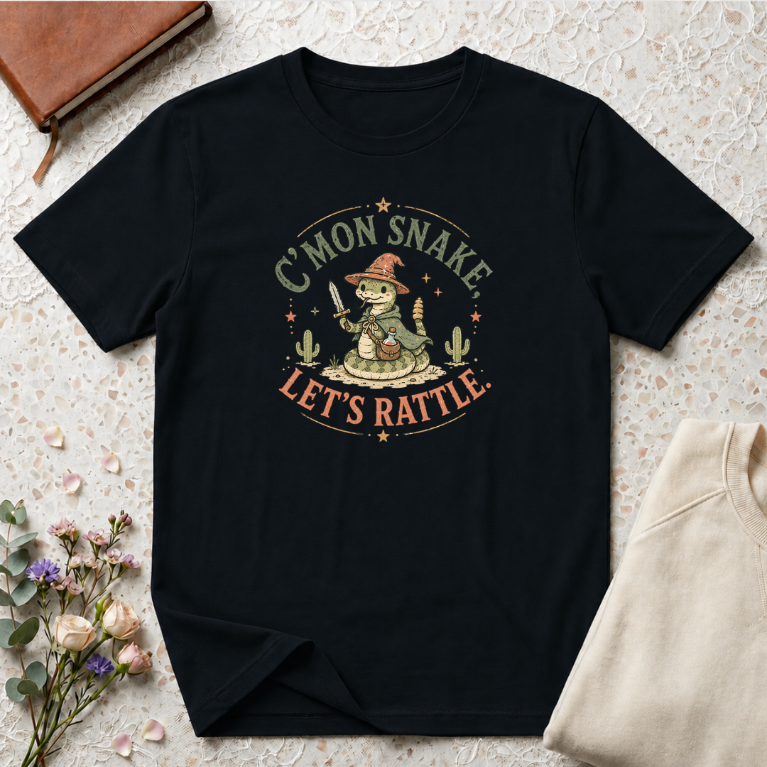 C'mon Snake Let's Rattle Gamer Snake T-Shirt
