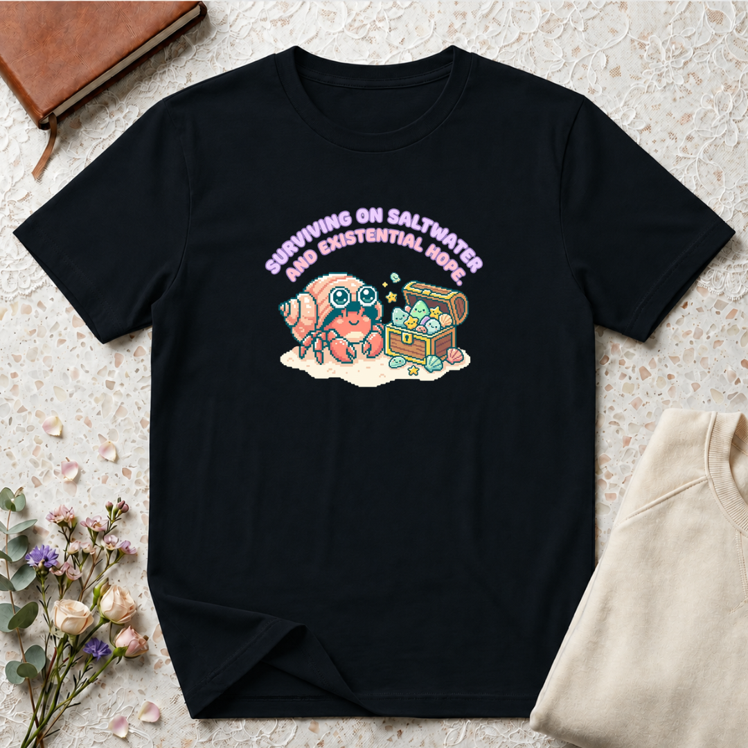 Surviving on Saltwater and Hope Crab T-Shirt