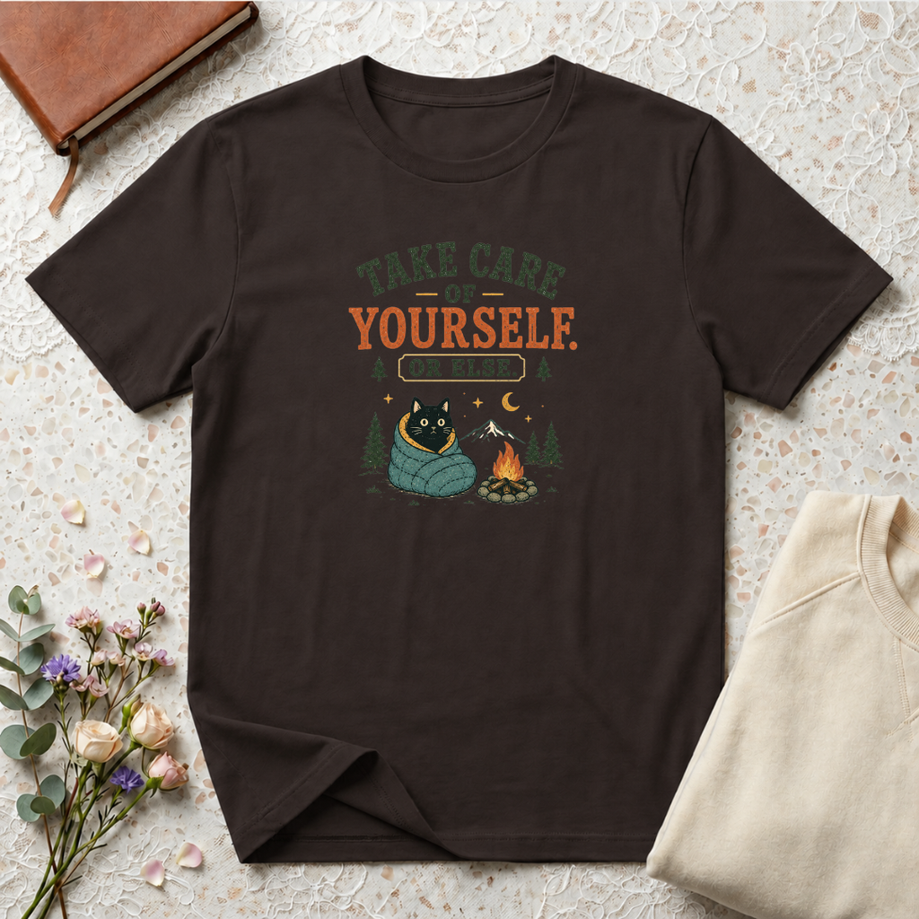 Take care of yourself camping cat T-Shirt