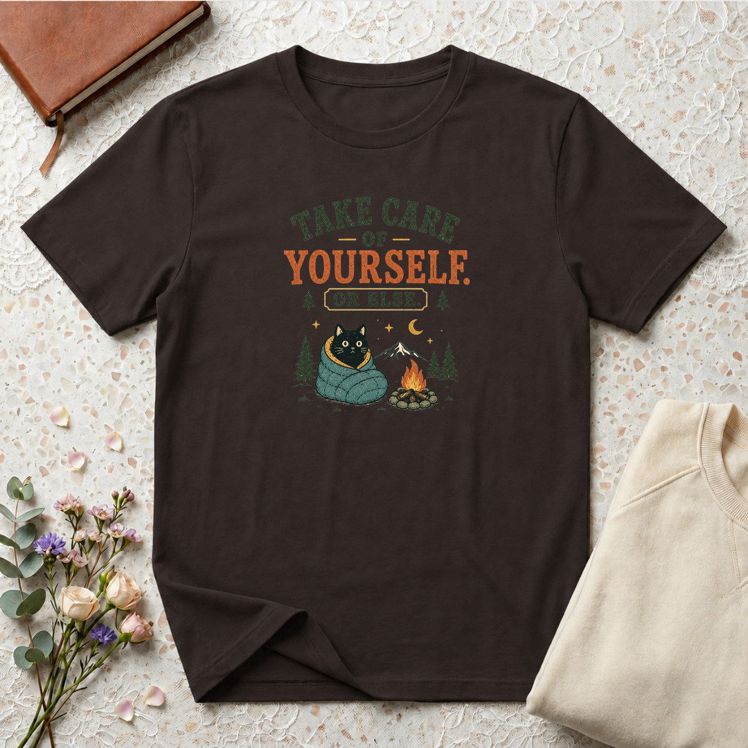 Take care of yourself camping cat T-Shirt