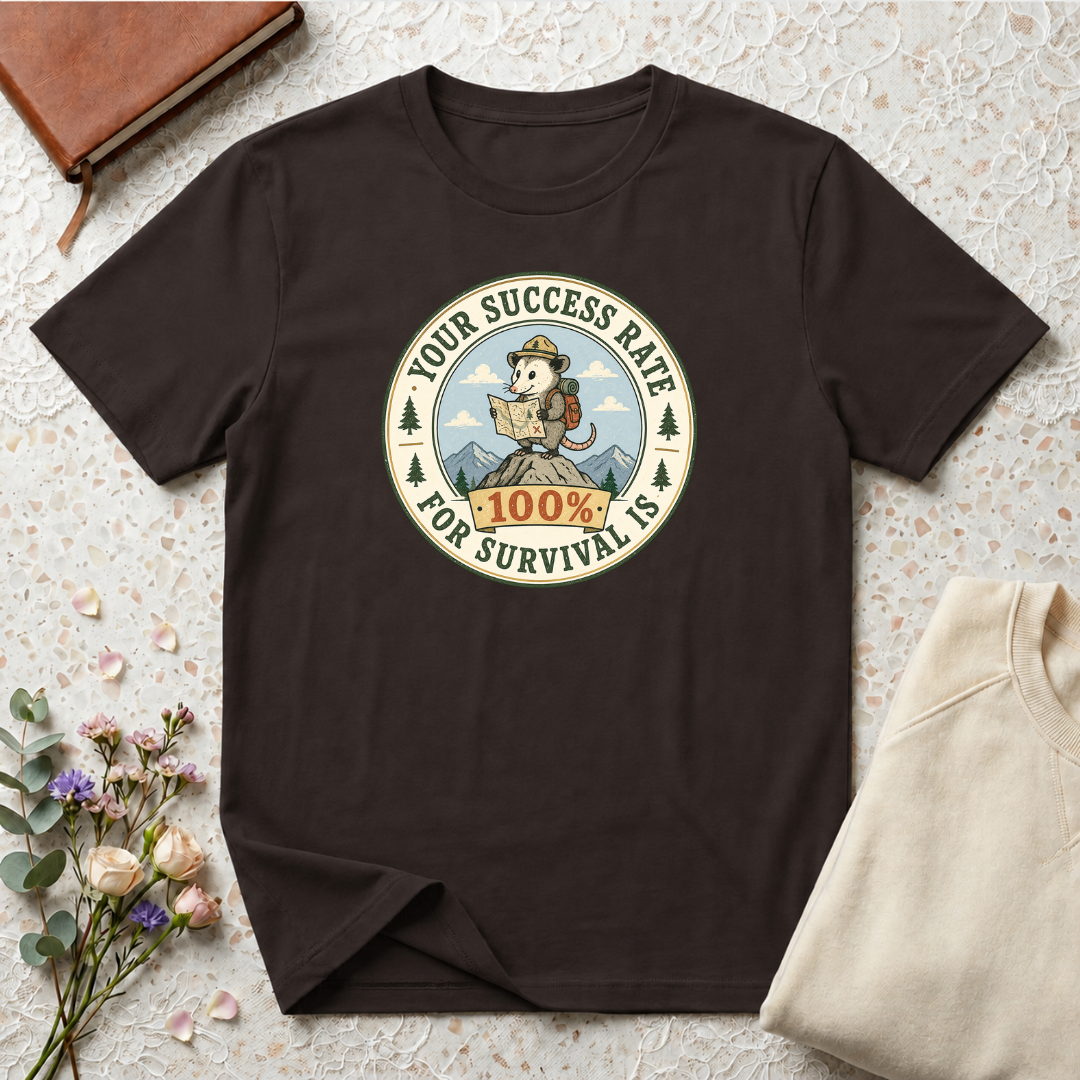 Your survival rate is 100% hiking T-Shirt
