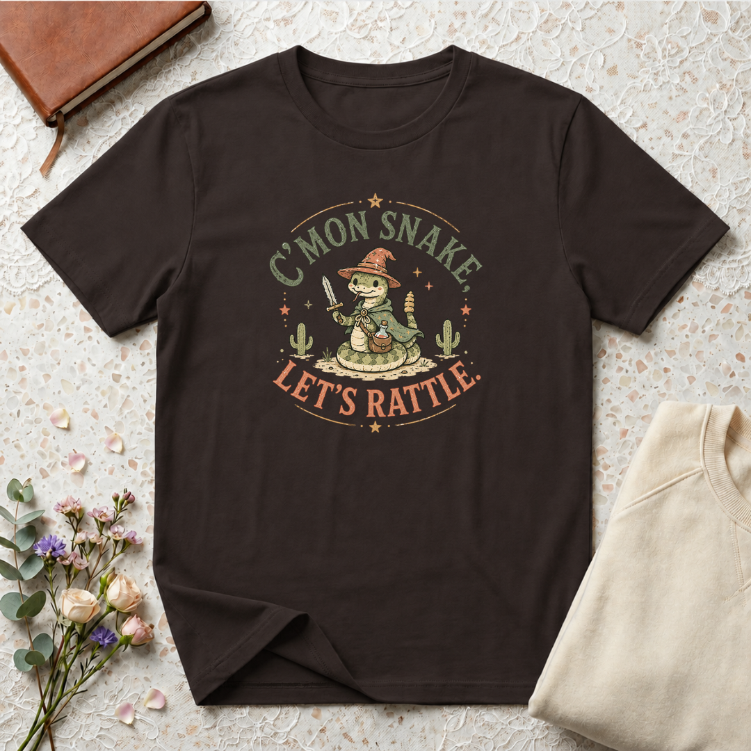 C'mon Snake Let's Rattle Gamer Snake T-Shirt
