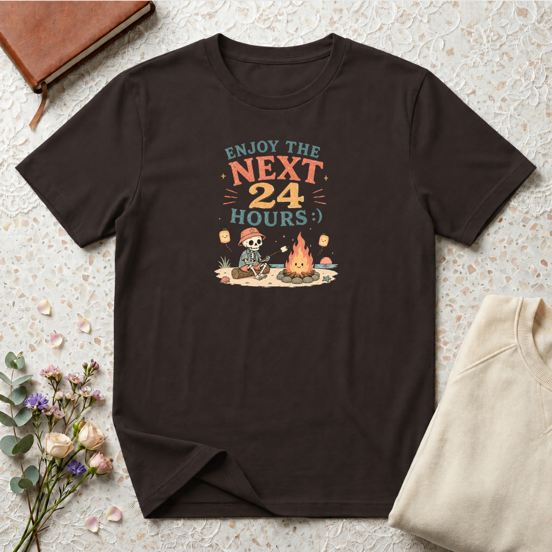 Enjoy the Next 24 Hours Beach Skeleton T-Shirt