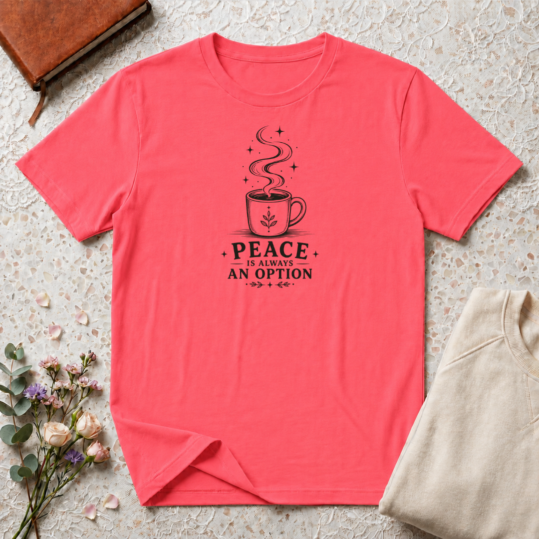 Peace is always an option coffee design 1 T-Shirt