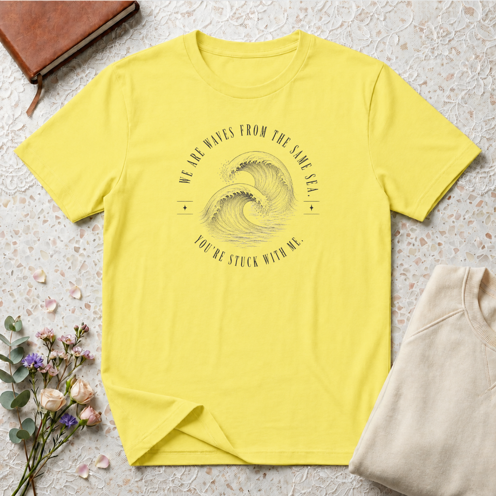 We are waves from the same sea retro surf T-Shirt