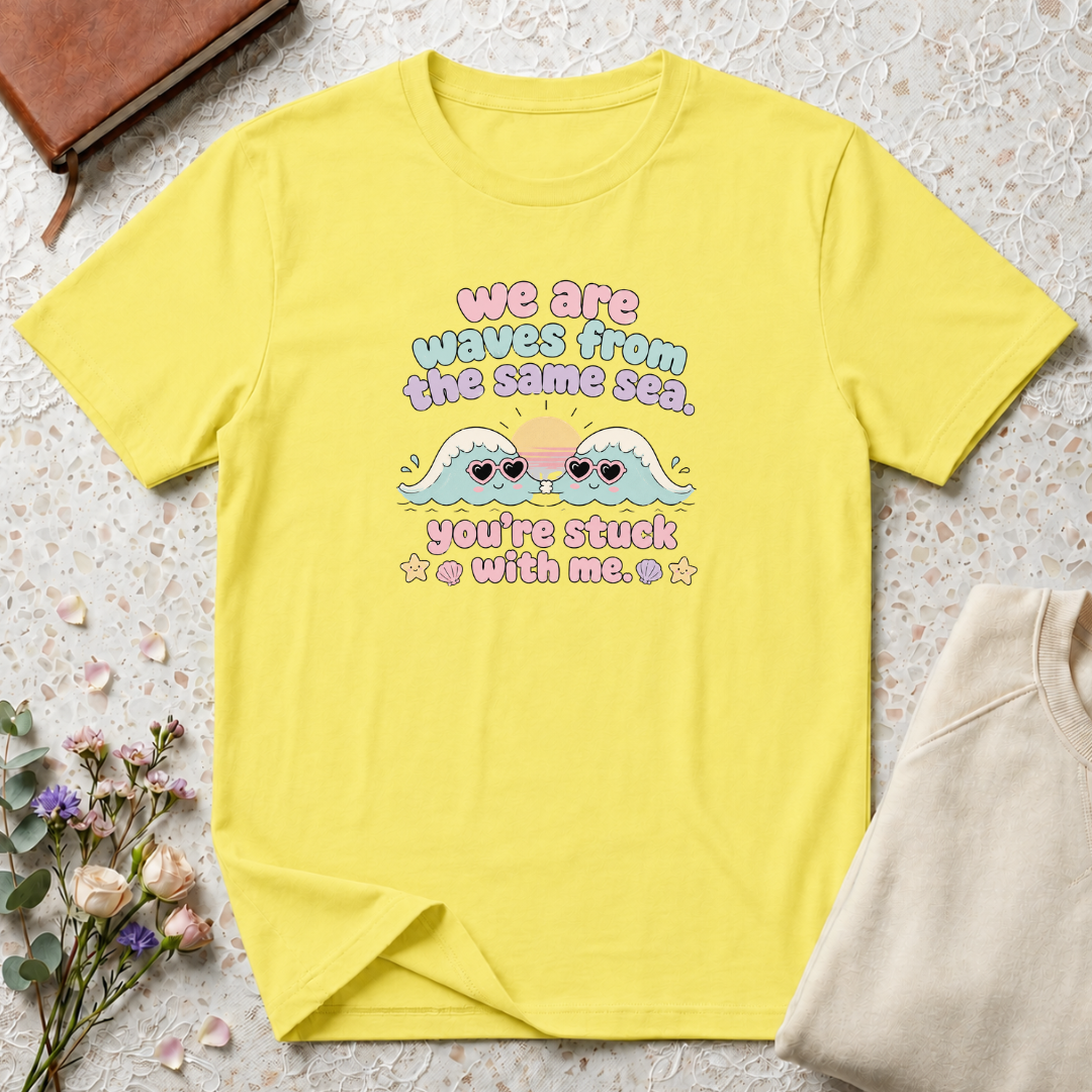 We are waves from the same sea 90s inspired T-Shirt