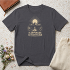 happiness is inevitable retro hiking T-Shirt