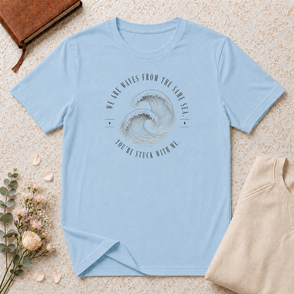 We are waves from the same sea retro surf T-Shirt