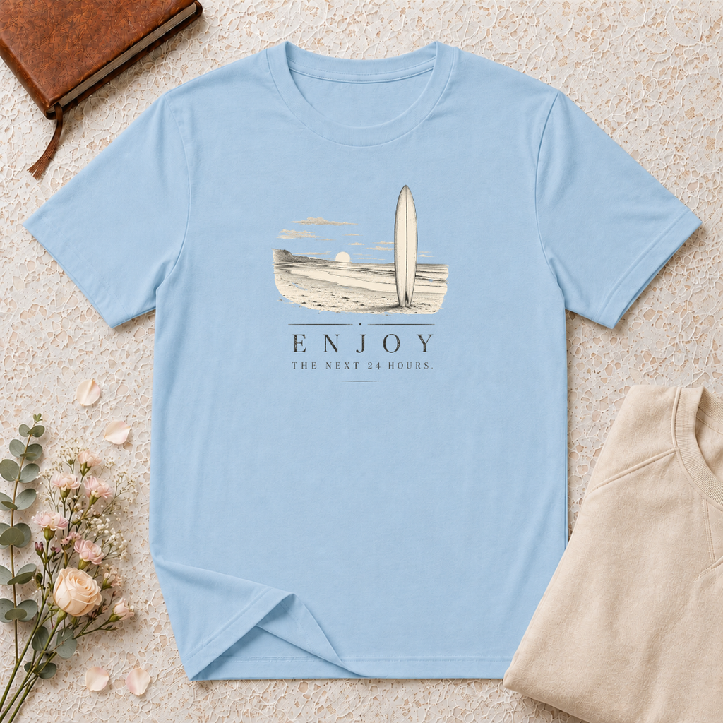 Enjoy the Next 24 Hours Retro Surf T-Shirt