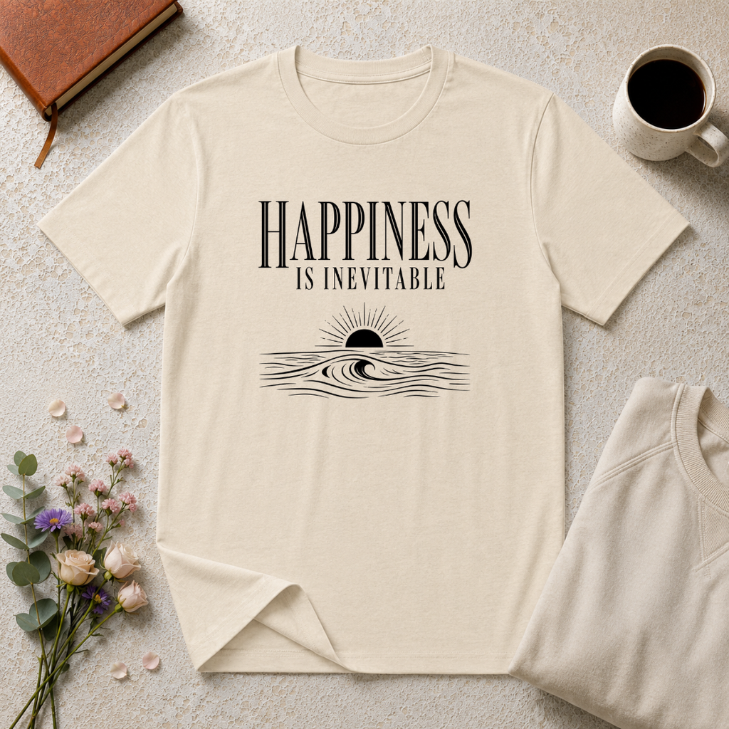 Happiness is Inevitable Ocean T-Shirt