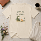 Enjoy the Next 24 Hours:) Skeleton Camping T-Shirt
