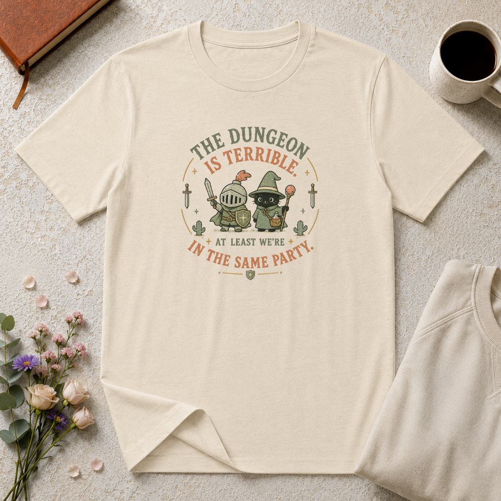 At Least We're in the Same Party RPG T-Shirt