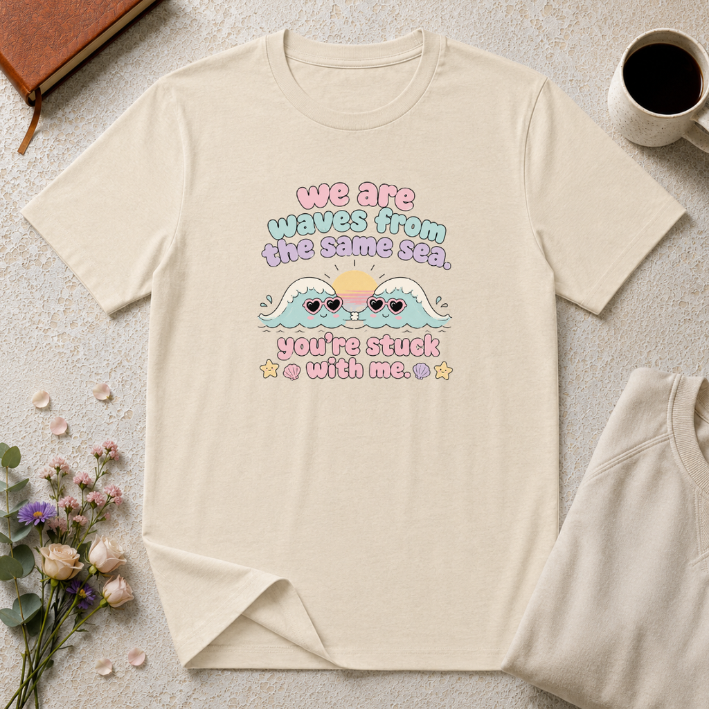 We are waves from the same sea 90s inspired T-Shirt