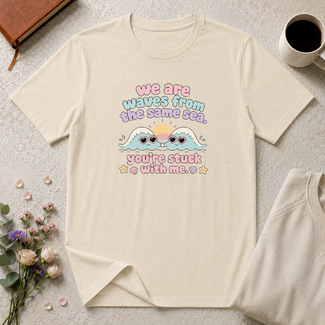 We are waves from the same sea 90s inspired T-Shirt