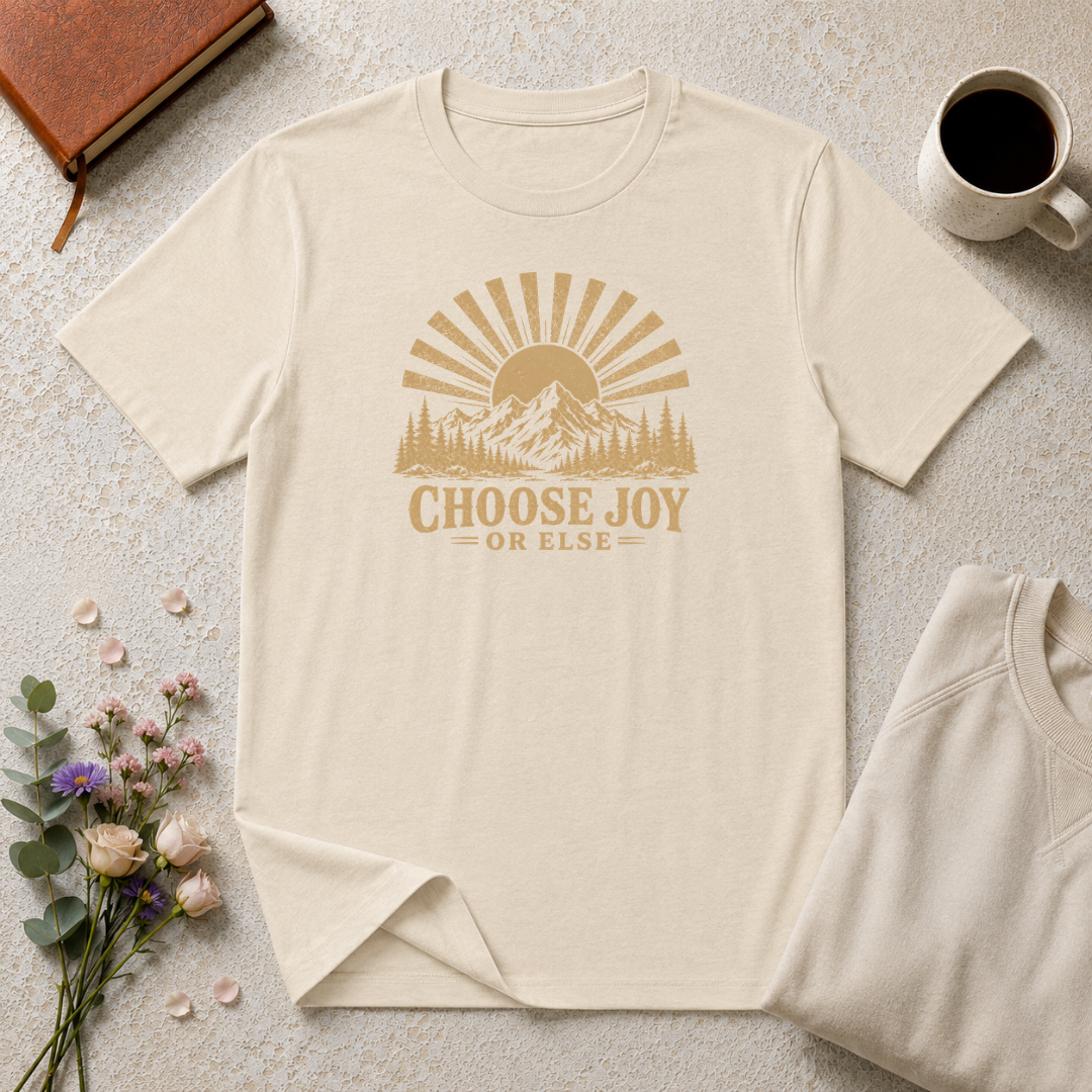 Choose Joy or Else Retro Outdoors T-Shirt