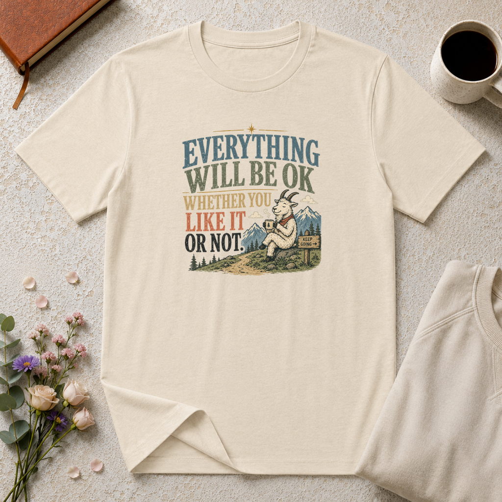 Everything Will be Ok Mountain Goat T-Shirt
