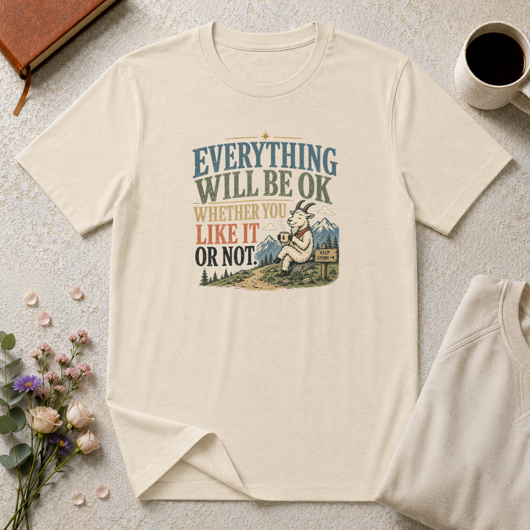 Everything Will be Ok Mountain Goat T-Shirt