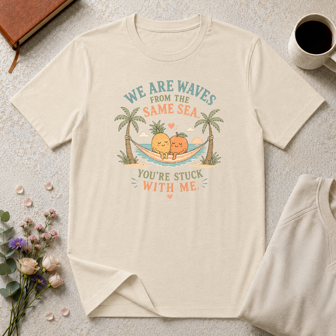 We are Waves from the Same Sea  Beach Hammock T-Shirt
