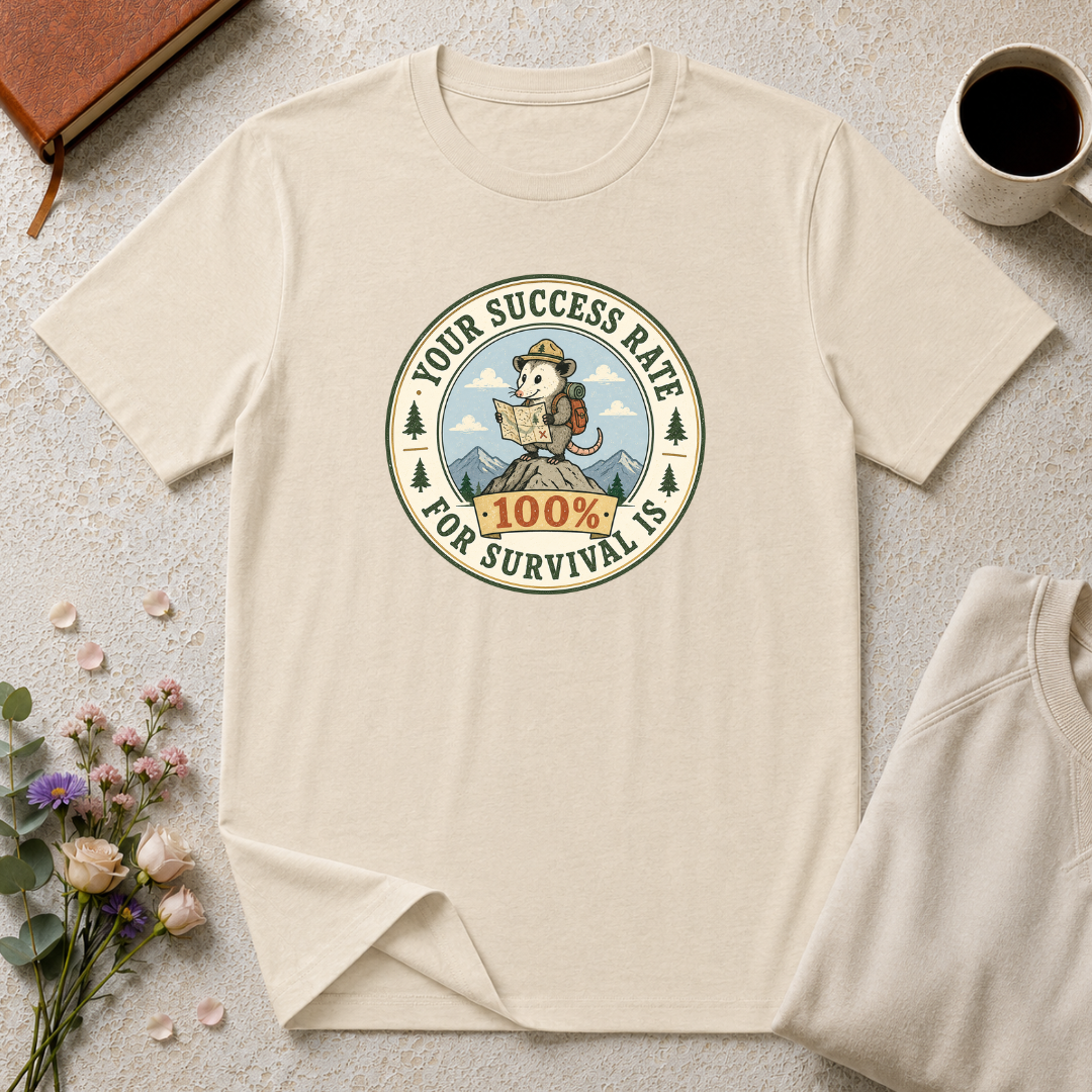 Your survival rate is 100% hiking T-Shirt