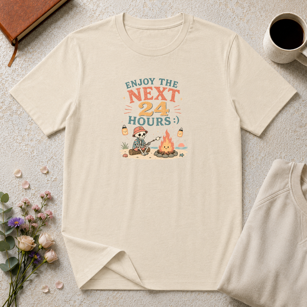 Enjoy the Next 24 Hours Beach Skeleton T-Shirt